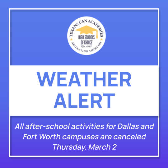 After-school activity cancelation March 2, 2023 DFW schools